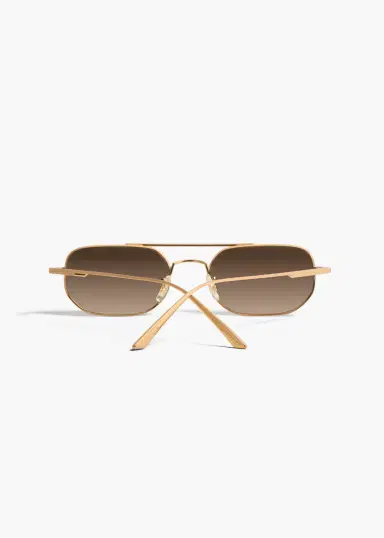 Khaite Khaite X Oliver Peoples 1989C In Gold And Dark Brown | Thumbnail 3 Khaite Khaite X Oliver Peoples 1989C In Gold And Dark Brown | Thumbnail 3
