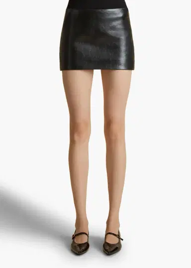 Khaite Jett Skirt In Black Leather | Thumbnail 3 Khaite Jett Skirt In Black Leather | Thumbnail 3