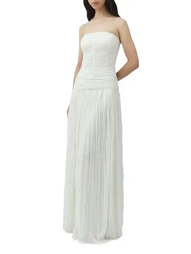 Simkhai Women's Danielle Crinkle Jersey Strapless Gown - | Thumbnail 2 Simkhai Women's Danielle Crinkle Jersey Strapless Gown - | Thumbnail 2