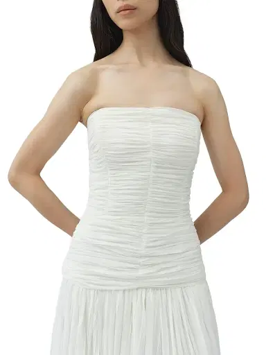 Simkhai Women's Danielle Crinkle Jersey Strapless Gown - | Thumbnail 4 Simkhai Women's Danielle Crinkle Jersey Strapless Gown - | Thumbnail 4