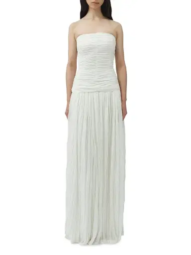 Simkhai Women's Danielle Crinkle Jersey Strapless Gown - | Thumbnail 1 Simkhai Women's Danielle Crinkle Jersey Strapless Gown - | Thumbnail 1