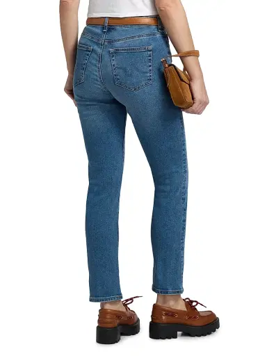 AG Jeans Women's Mari Whiskered High-Rise Straight-Leg Jeans - Charmed - Size 32 | Thumbnail 4 AG Jeans Women's Mari Whiskered High-Rise Straight-Leg Jeans - Charmed - Size 32 | Thumbnail 4