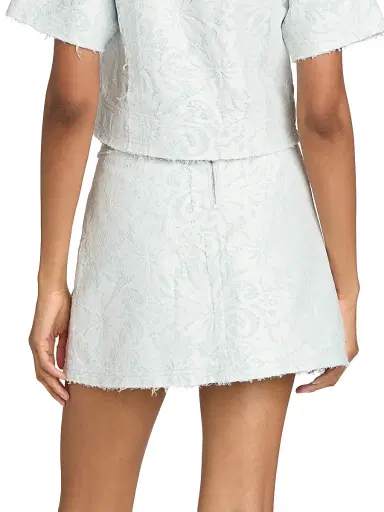 Ramy Brook Women's Zoey Hibiscus Lace Miniskirt - Blue Breeze Lace - Size 14 | Thumbnail 5 Ramy Brook Women's Zoey Hibiscus Lace Miniskirt - Blue Breeze Lace - Size 14 | Thumbnail 5