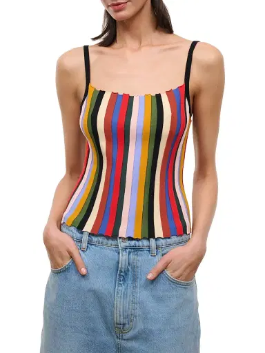 Staud Women's Skye Striped Tank | Thumbnail 3 Staud Women's Skye Striped Tank | Thumbnail 3