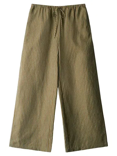 Staud Women's Mateo Striped Linen Wide-Leg Pants - Porto Stripe | Thumbnail 1 Staud Women's Mateo Striped Linen Wide-Leg Pants - Porto Stripe | Thumbnail 1