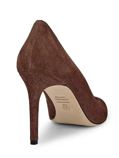 Stuart Weitzman Women's Stuart Power 85MM Suede Stiletto Pumps | Thumbnail 3 Stuart Weitzman Women's Stuart Power 85MM Suede Stiletto Pumps | Thumbnail 3