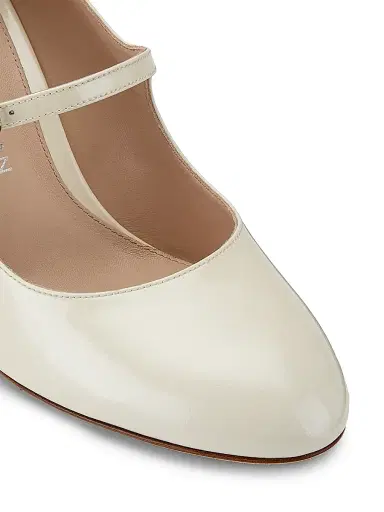 Stuart Weitzman Women's Babette 85MM Patent Leather Mary Janes | Thumbnail 5 Stuart Weitzman Women's Babette 85MM Patent Leather Mary Janes | Thumbnail 5