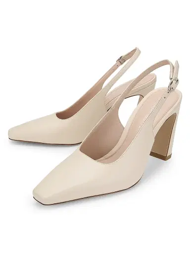 Stuart Weitzman Women's Stassi 85MM Leather Slingback Pumps - Linen - Size 9.5 | Thumbnail 2 Stuart Weitzman Women's Stassi 85MM Leather Slingback Pumps - Linen - Size 9.5 | Thumbnail 2