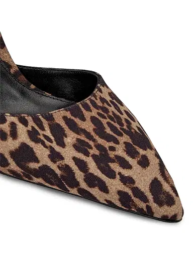 Stuart Weitzman Women's Stuart Power 85MM Leopard-Print Mules - Classic Lite | Thumbnail 5 Stuart Weitzman Women's Stuart Power 85MM Leopard-Print Mules - Classic Lite | Thumbnail 5