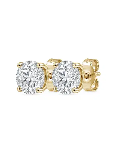 Saks Fifth Avenue Diamonds Women's 18K Gold & 2.00 TCW Lab-Grown Diamond Stud Earrings - Yellow Gold | Thumbnail 2 Saks Fifth Avenue Diamonds Women's 18K Gold & 2.00 TCW Lab-Grown Diamond Stud Earrings - Yellow Gold | Thumbnail 2