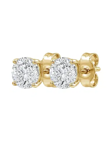 Saks Fifth Avenue Diamonds Women's 18K Gold & 1.00 TCW Lab-Grown Diamond Stud Earrings - Yellow Gold | Thumbnail 2 Saks Fifth Avenue Diamonds Women's 18K Gold & 1.00 TCW Lab-Grown Diamond Stud Earrings - Yellow Gold | Thumbnail 2