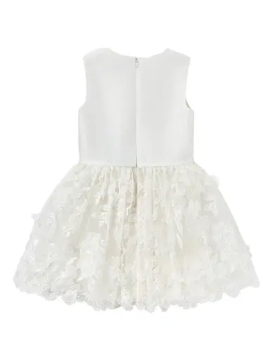 Self-Portrait Little Girl's & Girl's Satin Tulle Flower Dress - Cream | Thumbnail 2 Self-Portrait Little Girl's & Girl's Satin Tulle Flower Dress - Cream | Thumbnail 2