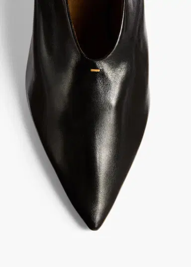 Khaite Miriam Pump In Black Glazed Leather | Thumbnail 3 Khaite Miriam Pump In Black Glazed Leather | Thumbnail 3
