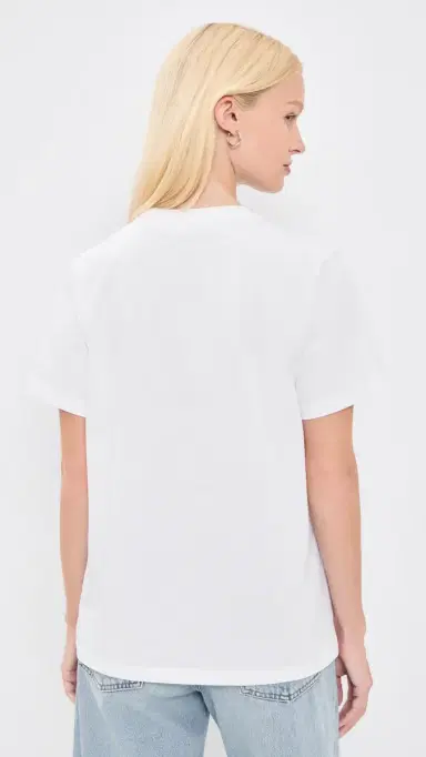 Ganni Cotton Western Zebra Boot Tee Bright White L | Thumbnail 3 Ganni Cotton Western Zebra Boot Tee Bright White L | Thumbnail 3