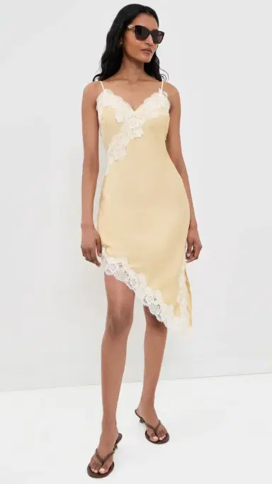 Bailey Rose Yellow Midi Dress Butter | Thumbnail 5 Bailey Rose Yellow Midi Dress Butter | Thumbnail 5