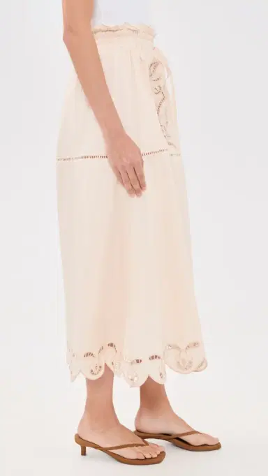 Moon River Eyelet Detail Skirt Cream | Thumbnail 4 Moon River Eyelet Detail Skirt Cream | Thumbnail 4