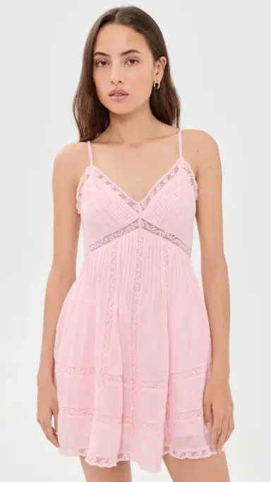 LoveShackFancy Docila Dress Pink M | Thumbnail 2 LoveShackFancy Docila Dress Pink M | Thumbnail 2