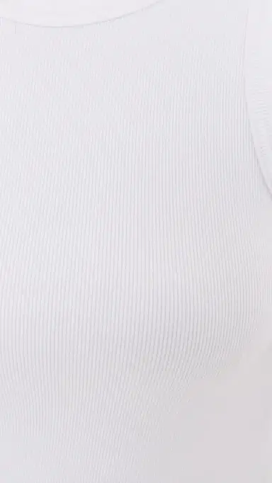perfectwhitetee tructured Rib High Neck Tank White | Thumbnail 6 perfectwhitetee tructured Rib High Neck Tank White | Thumbnail 6