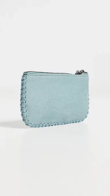 Stella McCartney Falabella Faux Shaggy Deer Key Pouch Ice Blue One Size | Thumbnail 3 Stella McCartney Falabella Faux Shaggy Deer Key Pouch Ice Blue One Size | Thumbnail 3