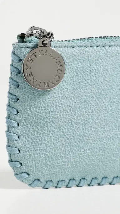 Stella McCartney Falabella Faux Shaggy Deer Key Pouch Ice Blue One Size | Thumbnail 4 Stella McCartney Falabella Faux Shaggy Deer Key Pouch Ice Blue One Size | Thumbnail 4