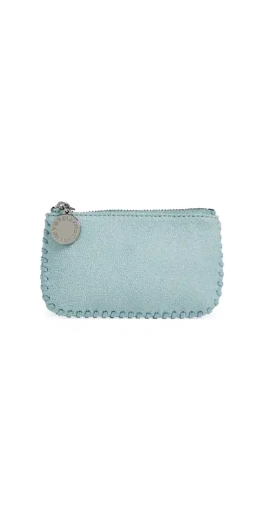 Stella McCartney Falabella Faux Shaggy Deer Key Pouch Ice Blue One Size | Thumbnail 1 Stella McCartney Falabella Faux Shaggy Deer Key Pouch Ice Blue One Size | Thumbnail 1