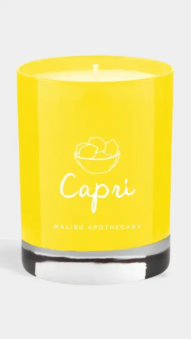 Malibu Apothecary Capri Yellow Candle No Color | Thumbnail 2 Malibu Apothecary Capri Yellow Candle No Color | Thumbnail 2