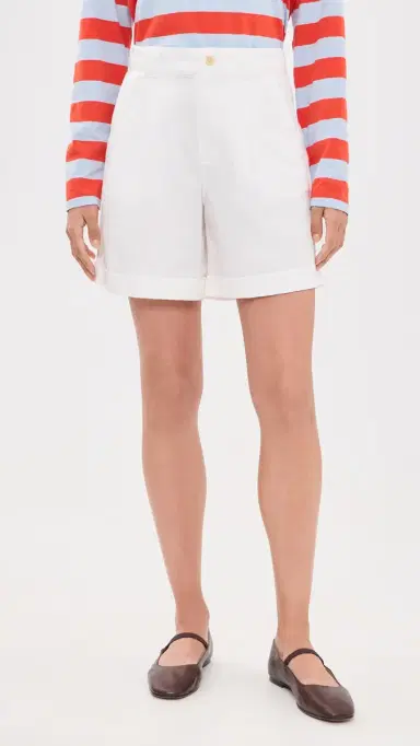 Alex Mill Lucie Linen Cotton Shorts White | Thumbnail 2 Alex Mill Lucie Linen Cotton Shorts White | Thumbnail 2