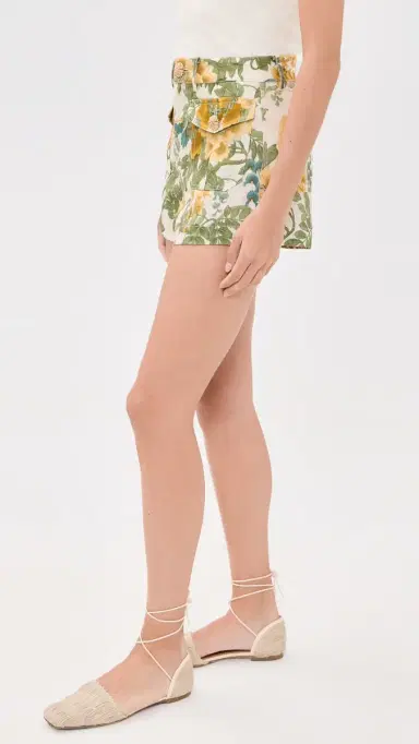 Cara Cara Xenia Linen Shorts Flora Meadow | Thumbnail 4 Cara Cara Xenia Linen Shorts Flora Meadow | Thumbnail 4