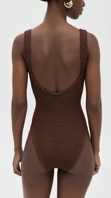Hunza G Celine One Piece Metallic Chocolate One Size | Thumbnail 3 Hunza G Celine One Piece Metallic Chocolate One Size | Thumbnail 3
