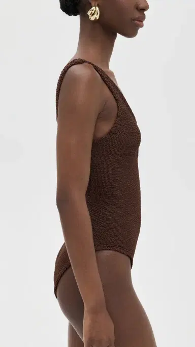 Hunza G Celine One Piece Metallic Chocolate One Size | Thumbnail 4 Hunza G Celine One Piece Metallic Chocolate One Size | Thumbnail 4
