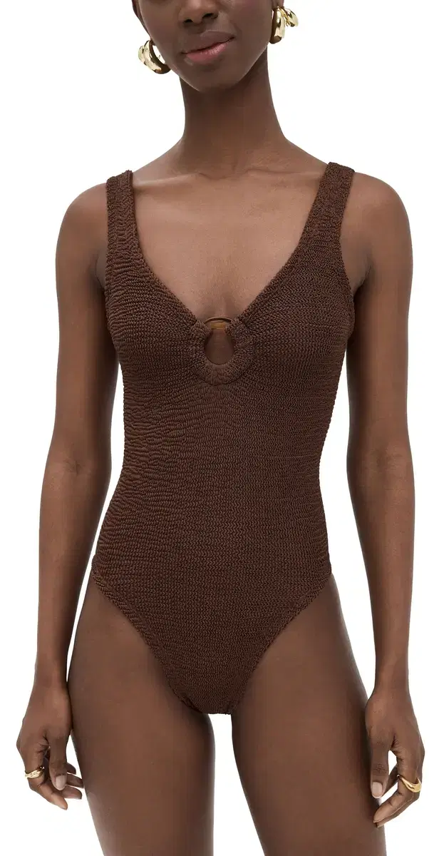 Celine One Piece Metallic Chocolate One Size Celine One Piece Metallic Chocolate One Size