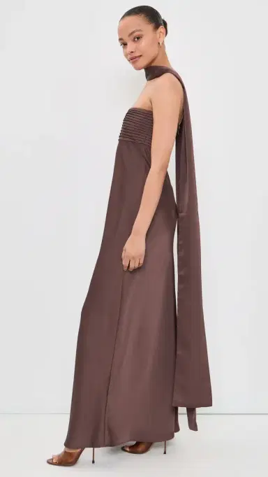 Runaway The Label Elsa Maxi Dress Chocolate | Thumbnail 4 Runaway The Label Elsa Maxi Dress Chocolate | Thumbnail 4
