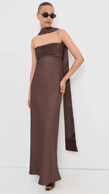 Runaway The Label Elsa Maxi Dress Chocolate | Thumbnail 5 Runaway The Label Elsa Maxi Dress Chocolate | Thumbnail 5
