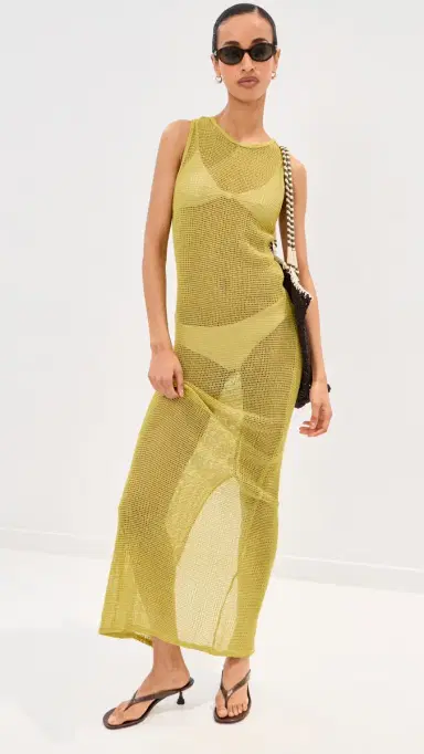 LE BOP Biarritz Maxi Dress Warm Olive | Thumbnail 2 LE BOP Biarritz Maxi Dress Warm Olive | Thumbnail 2