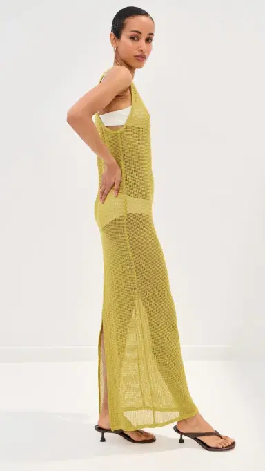 LE BOP Biarritz Maxi Dress Warm Olive | Thumbnail 4 LE BOP Biarritz Maxi Dress Warm Olive | Thumbnail 4