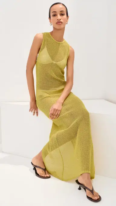 LE BOP Biarritz Maxi Dress Warm Olive | Thumbnail 5 LE BOP Biarritz Maxi Dress Warm Olive | Thumbnail 5