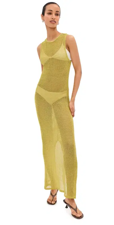 LE BOP Biarritz Maxi Dress Warm Olive | Thumbnail 1 LE BOP Biarritz Maxi Dress Warm Olive | Thumbnail 1