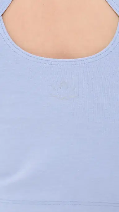 Beyond Yoga Spacedye Slim Racerback Cropped Tank Pastel Periwinkle Heather | Thumbnail 6 Beyond Yoga Spacedye Slim Racerback Cropped Tank Pastel Periwinkle Heather | Thumbnail 6