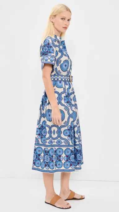 Cara Cara Malena Dress Mod Floral Blue 2 | Thumbnail 4 Cara Cara Malena Dress Mod Floral Blue 2 | Thumbnail 4