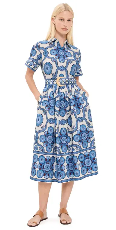 Cara Cara Malena Dress Mod Floral Blue 2 | Thumbnail 1 Cara Cara Malena Dress Mod Floral Blue 2 | Thumbnail 1