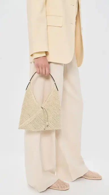Hunting Season The Small Origami Tote Bag Natural/Oyster One Size | Thumbnail 3 Hunting Season The Small Origami Tote Bag Natural/Oyster One Size | Thumbnail 3