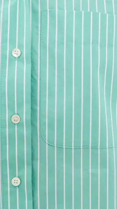Secular Brady Button Down Shirt Turquoise tripe | Thumbnail 6 Secular Brady Button Down Shirt Turquoise tripe | Thumbnail 6