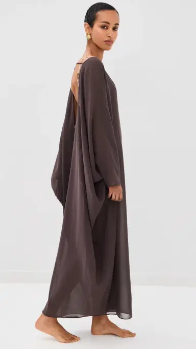 Staud Nour Coverup Dress Espresso | Thumbnail 4 Staud Nour Coverup Dress Espresso | Thumbnail 4