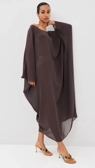 Staud Nour Coverup Dress Espresso | Thumbnail 5 Staud Nour Coverup Dress Espresso | Thumbnail 5