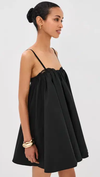 STAUD Cecily Mini Dress Black | Thumbnail 4 STAUD Cecily Mini Dress Black | Thumbnail 4