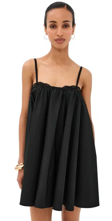 STAUD Cecily Mini Dress Black | Thumbnail 1 STAUD Cecily Mini Dress Black | Thumbnail 1
