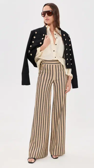 Alice + Olivia Narin High Rise Ultra Wide Leg Trousers | Thumbnail 5 Alice + Olivia Narin High Rise Ultra Wide Leg Trousers | Thumbnail 5