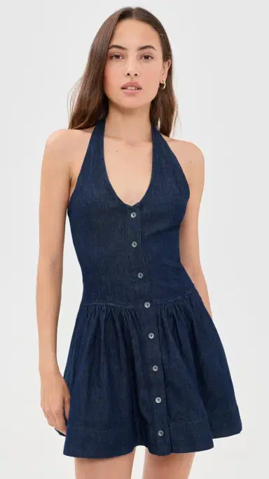 Free People Clean Break Denim Mini Dress Night Wash | Thumbnail 2 Free People Clean Break Denim Mini Dress Night Wash | Thumbnail 2
