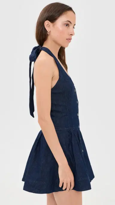 Free People Clean Break Denim Mini Dress Night Wash | Thumbnail 4 Free People Clean Break Denim Mini Dress Night Wash | Thumbnail 4