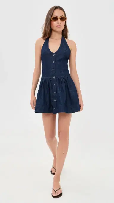 Free People Clean Break Denim Mini Dress Night Wash | Thumbnail 5 Free People Clean Break Denim Mini Dress Night Wash | Thumbnail 5